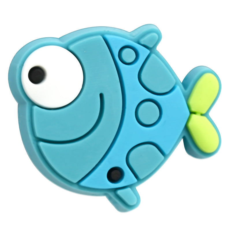 Cute Cartoon Ocean World Series Silicone Focus Beads Silicone Focus Beads