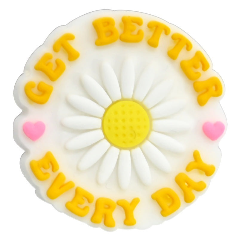 English Phrases Silicone Focus Beads Silicone Focus Beads