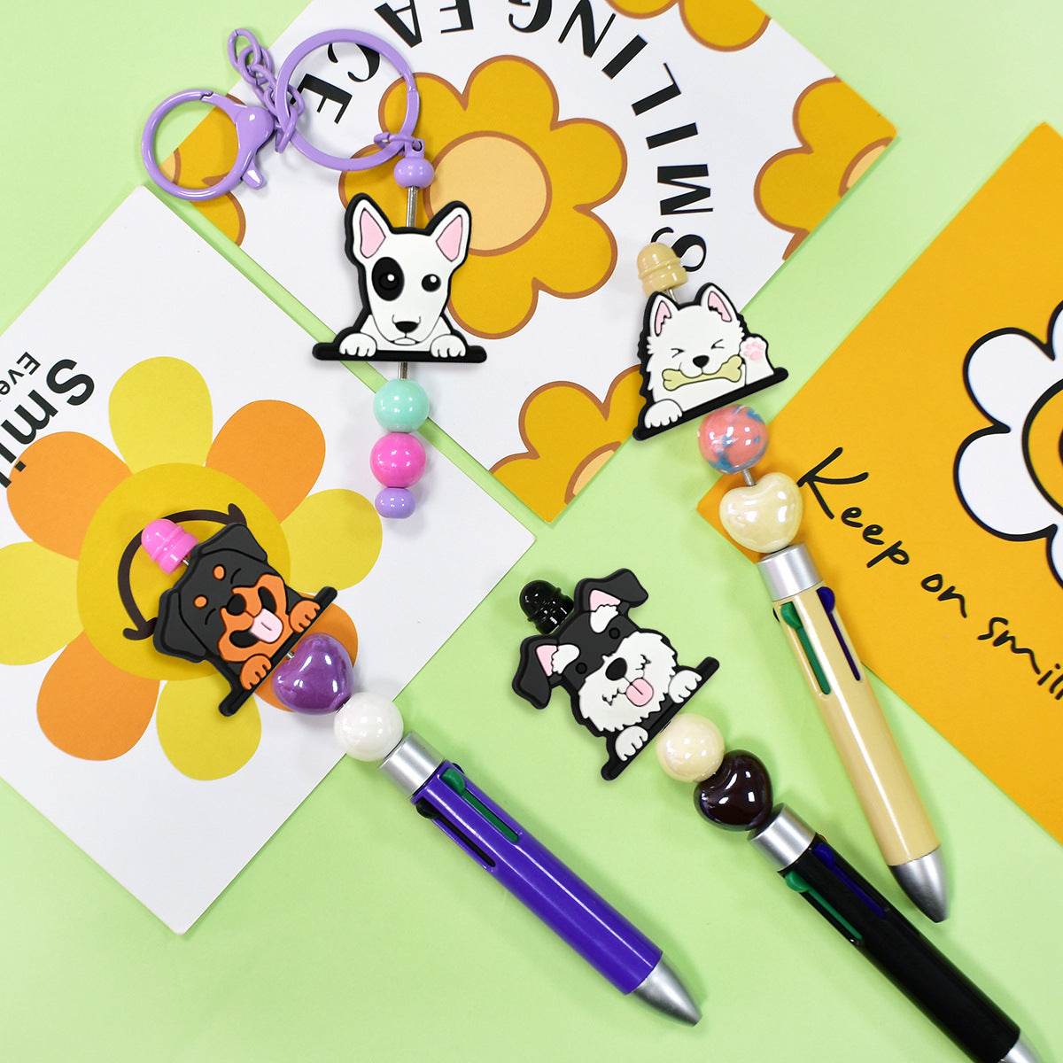 Cute Puppy Shape Silicone Focus Beads Silicone Focus Beads