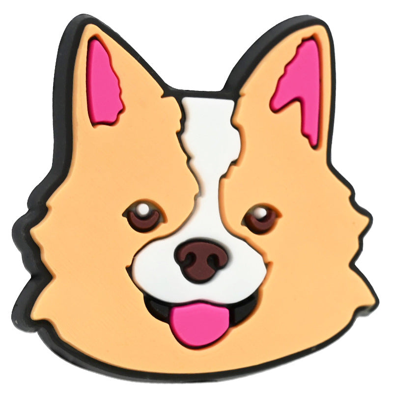 Cartoon Pet Dog Series Silicone Focal Beads