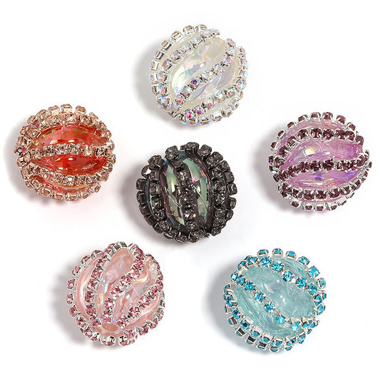 Rhinestone Chain Pumpkin Beads Colorful Lantern Rhinestone Balls