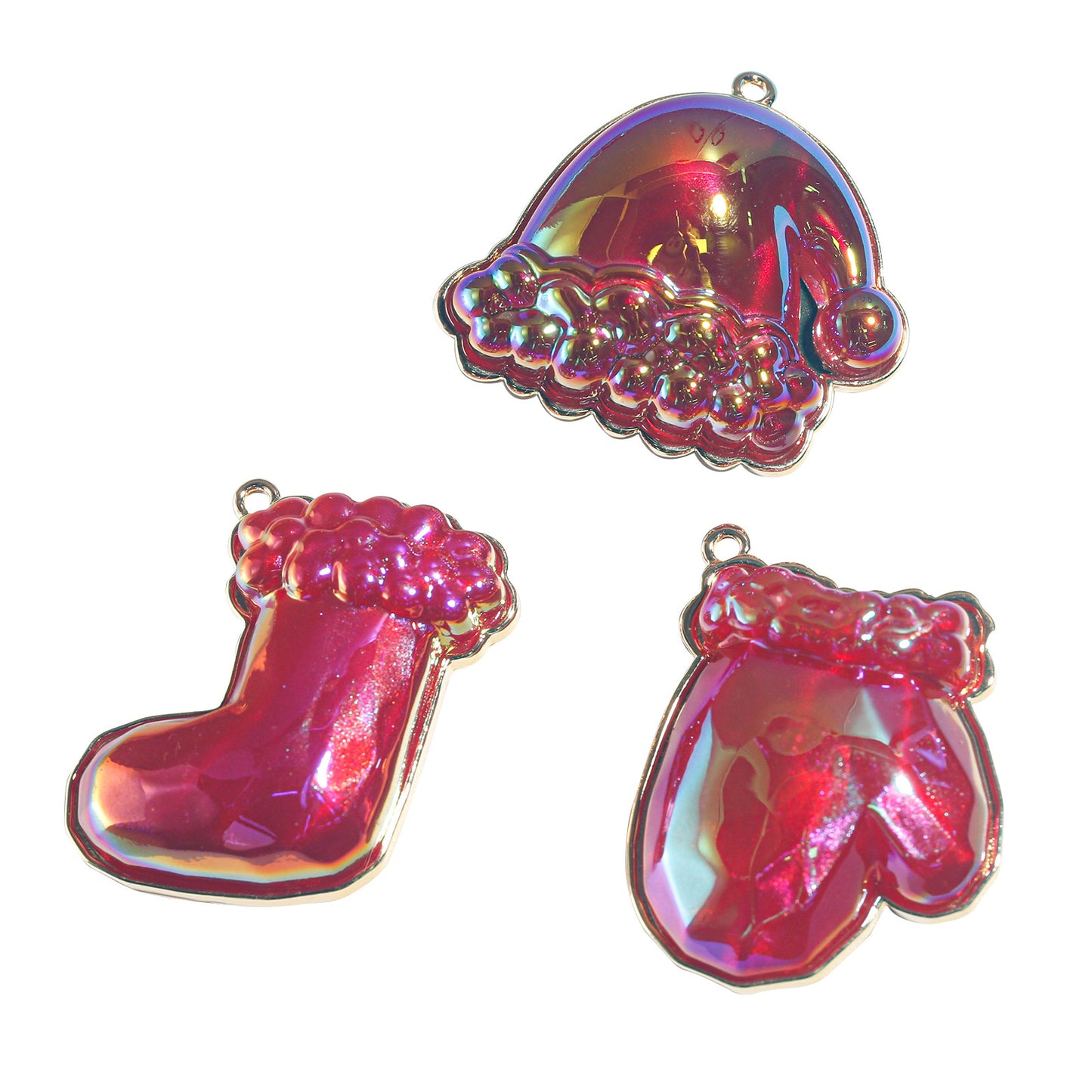 Christmas Tree Old Man Socks Gloves Charm