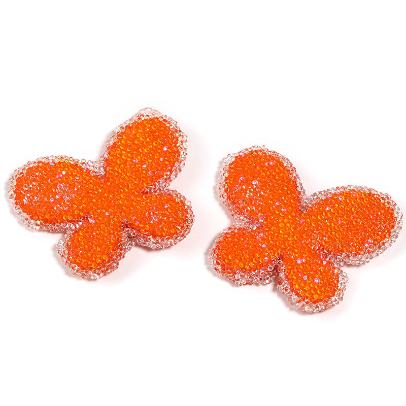 Colorful Sugar Butterfly Full Diamond Through Hole Beads
