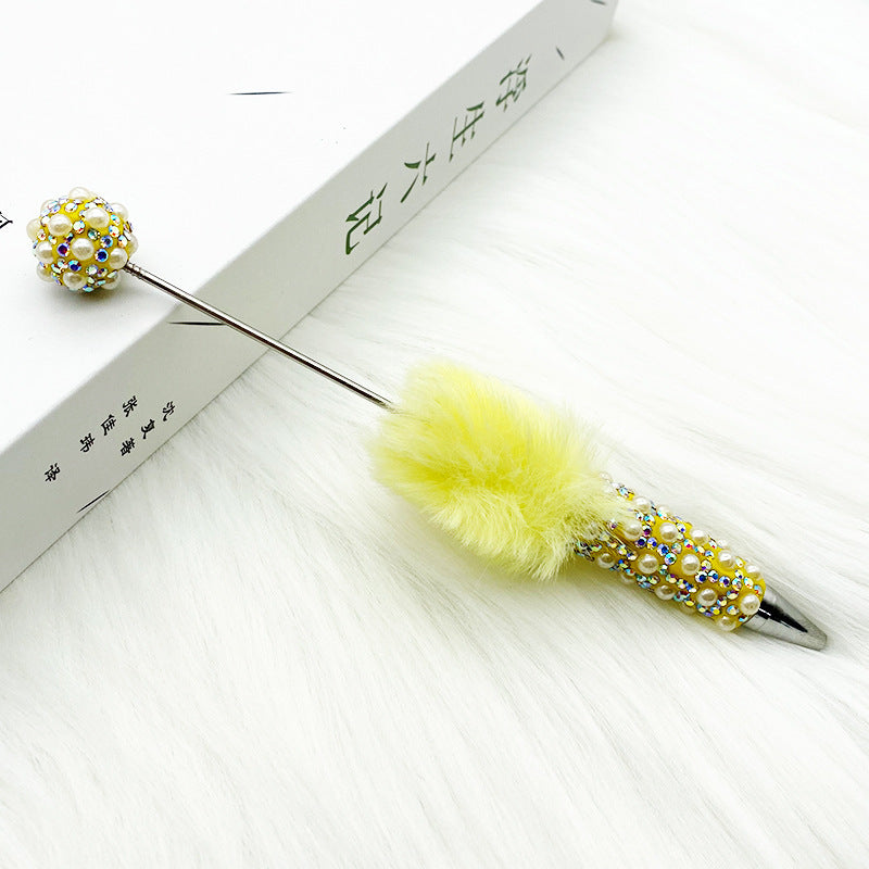 Heavy Craft Plush Pearl Full Diamond Pen