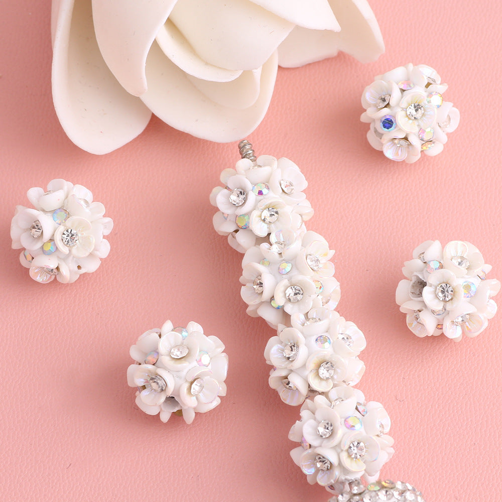 Flower Beads 10 Colors Lily Flower Three-Petal Flower Beads