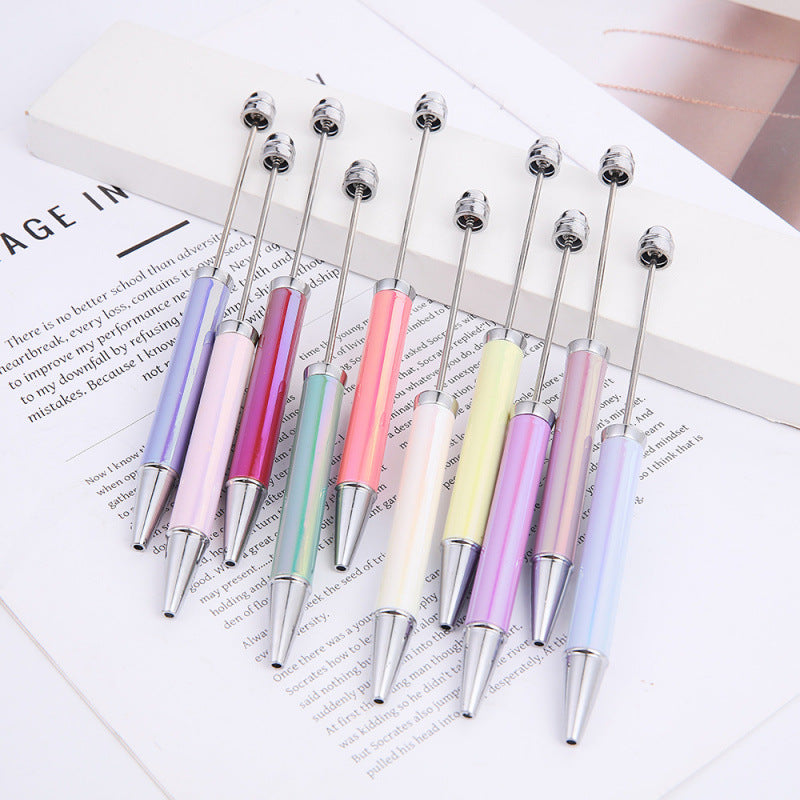 Colorful Electroplated Beaded Pen