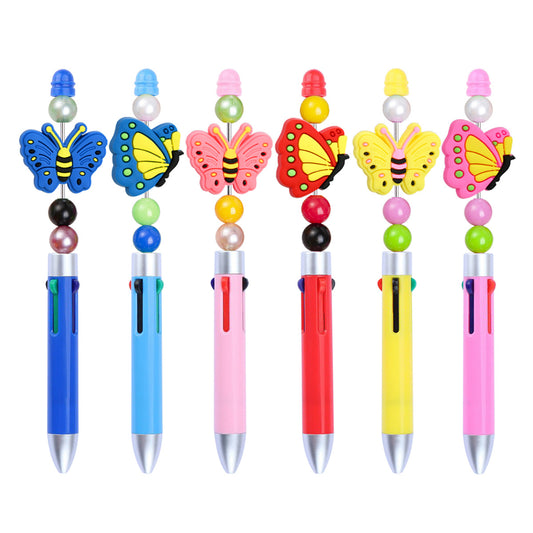 Colorful Cartoon Butterfly Series Silicone Focus Beads Silicone Focus Beads