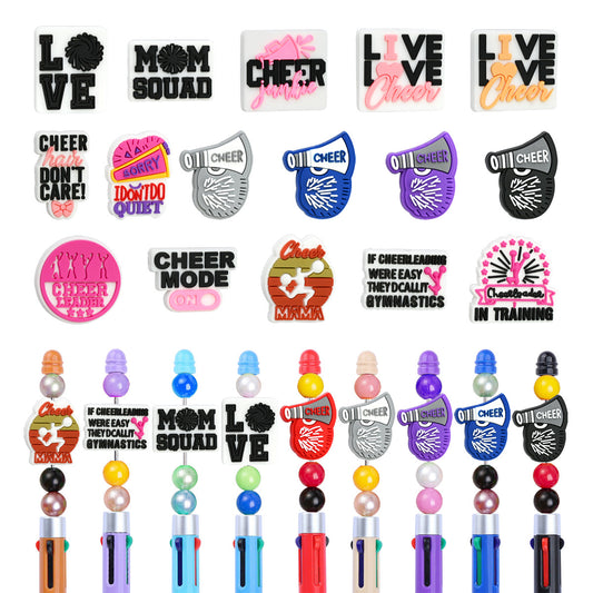 Cheerleading Series Silicone Focus Beads