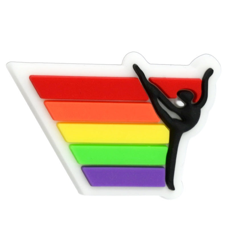 Gymnastics Series Silicone Focal Beads