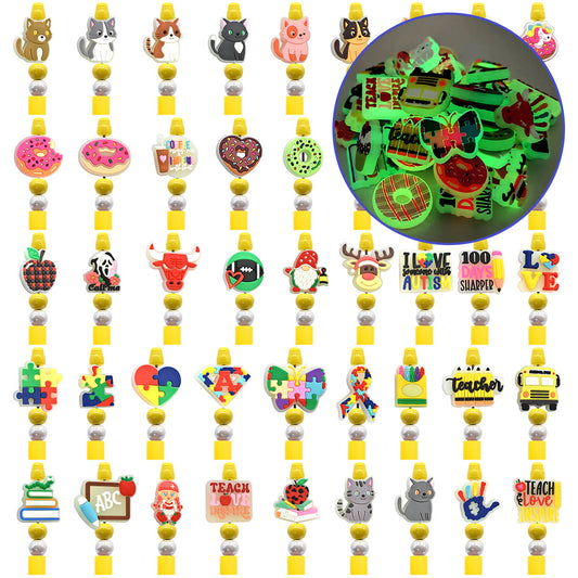 Cartoon Fluorescent Series Silicone Focus Beads Silicone Focus Beads