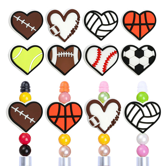Sports Series Silicone Focal Beads