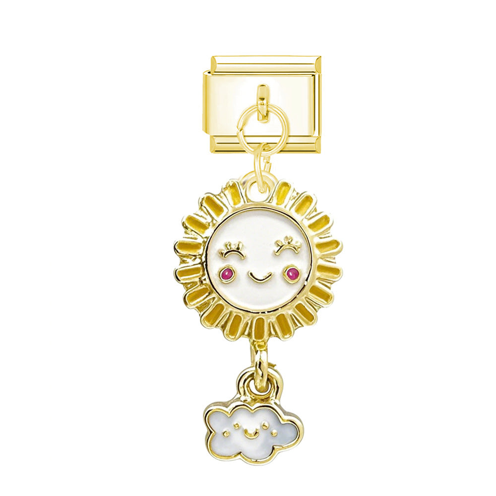 Gold smile sun and cloud