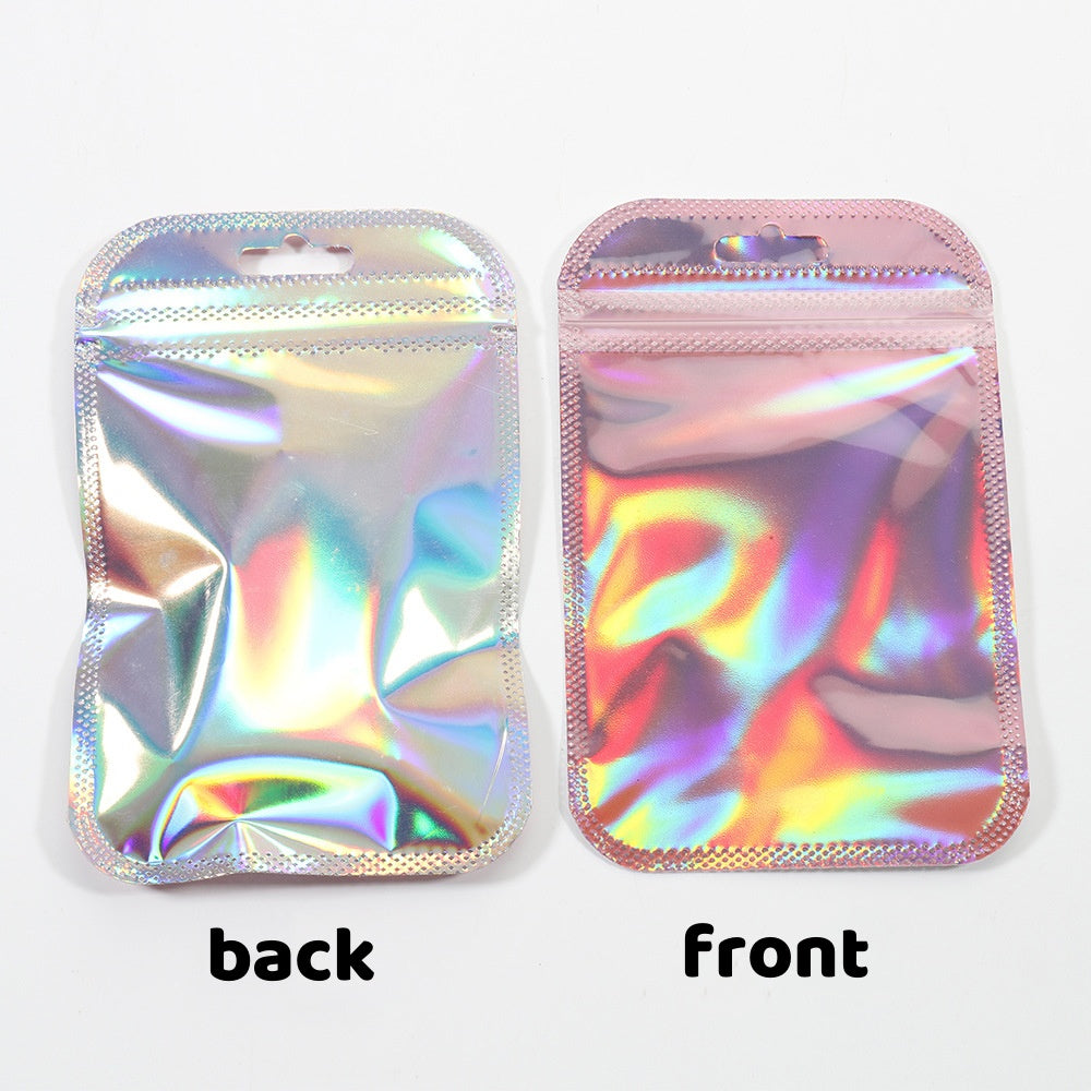 100 Pcs Resealable Large Ziplock Bags for Beadable Pens, Rose Pink Color with UV Finish