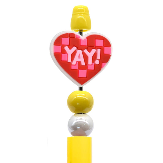 Heart Silicone Focus Beads Silicone Focus Beads