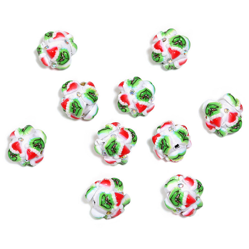 10 pcs 22mm character Christmas beads