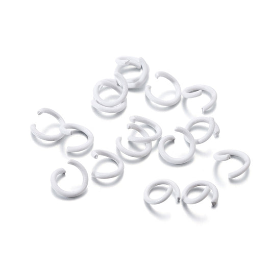 100 pcs 1.2*8mm keychain DIY accessories material macaron color paint open ring connecting ring