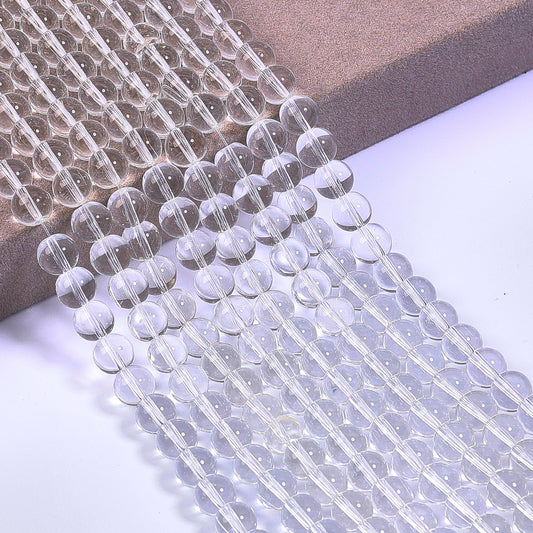 50 pcs Colored glass imitation crystal beads
