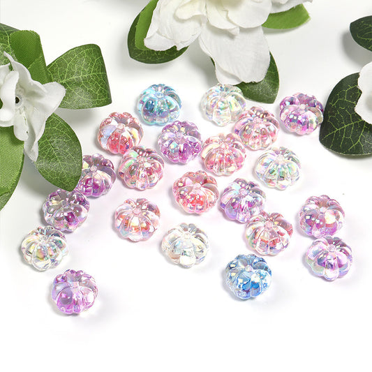 Colorful transparent loose beads acrylic pumpkin beads