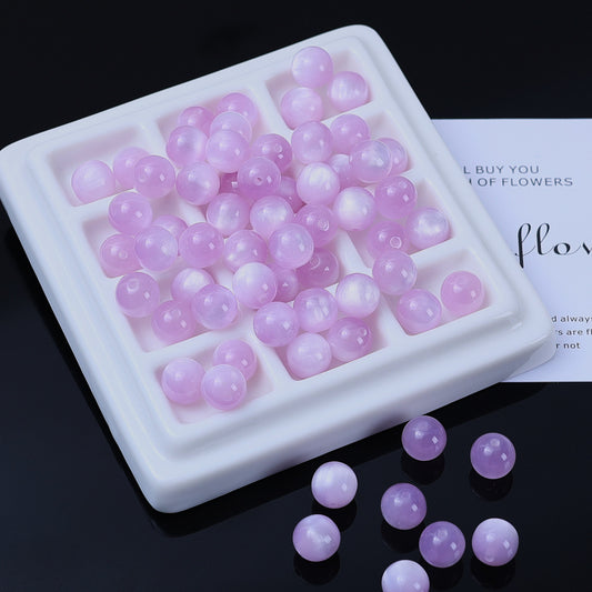Two-color gilded cat's eye imitation starry sky quicksand round beads
