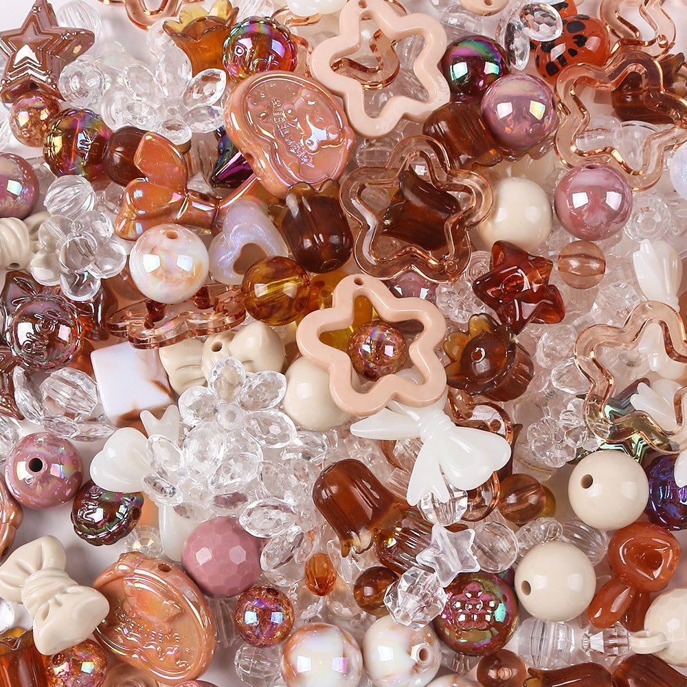 蝶の小さな花のアクリルビーズDIYアクセサリー