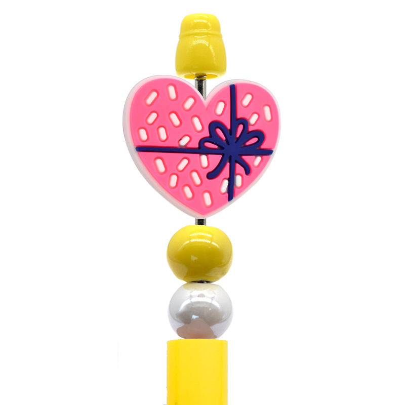 Heart Silicone Focus Beads Silicone Focus Beads