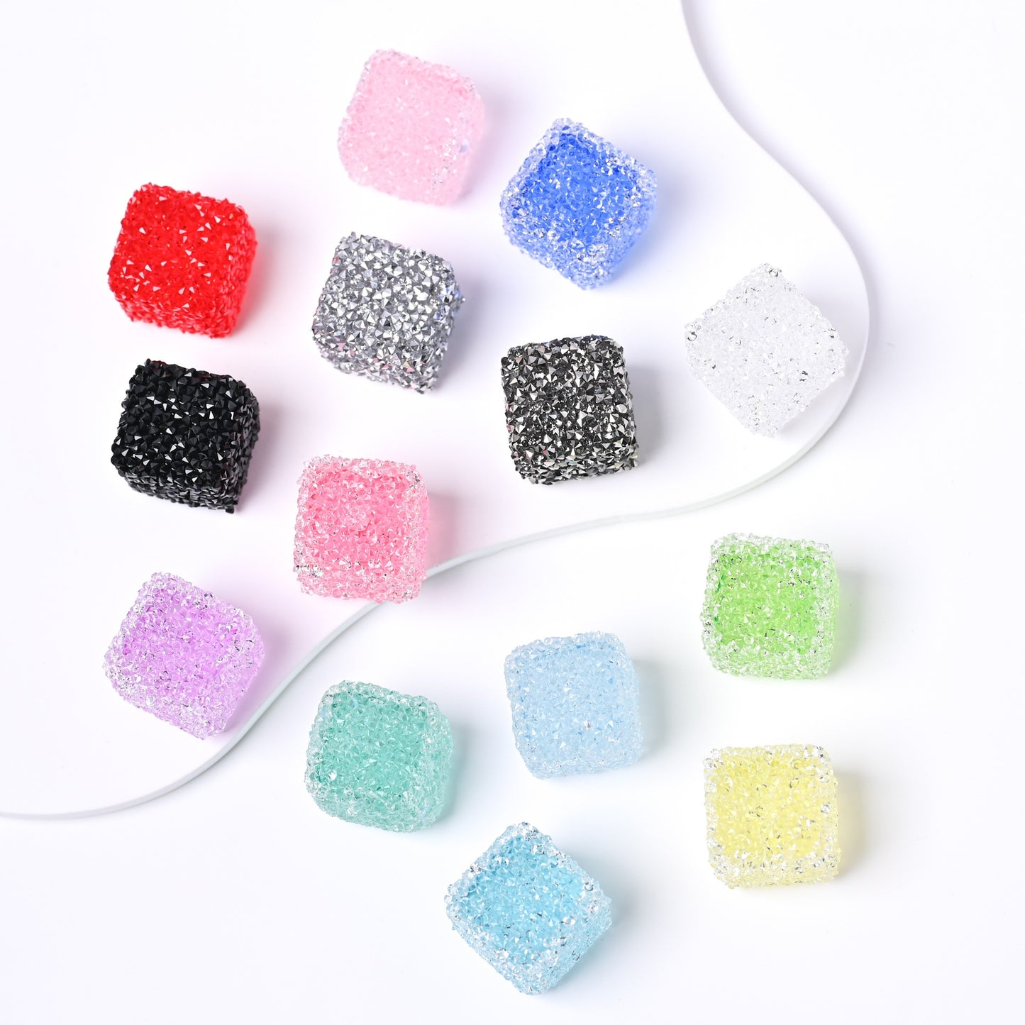 10 pcs 17*17mm  Sugar cube beads
