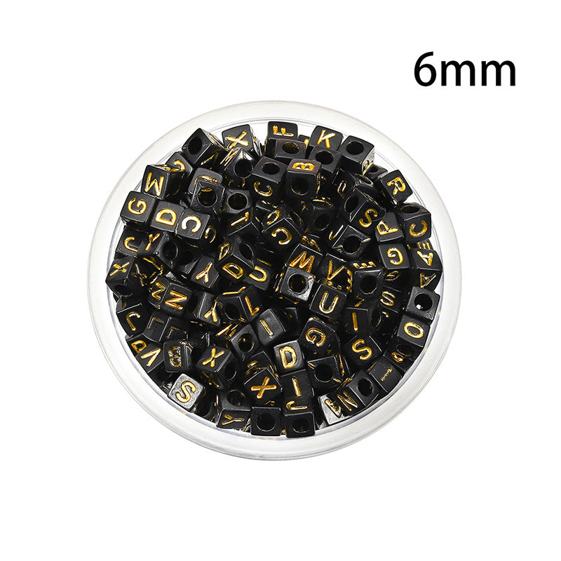 50 kinds Acrylic scattered beads English letters