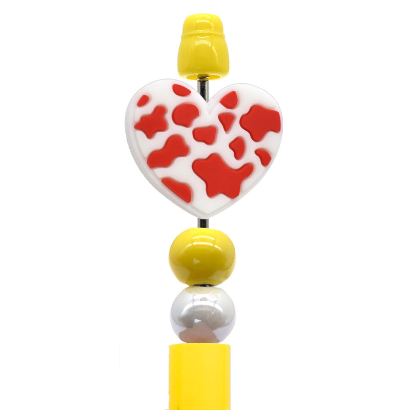 Heart Silicone Focus Beads Silicone Focus Beads