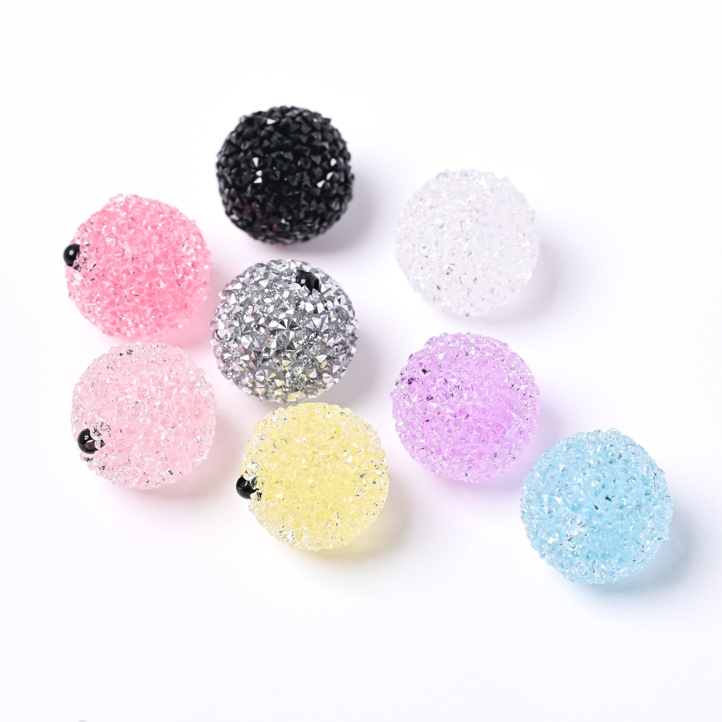 10 pcs sugar round clay beads