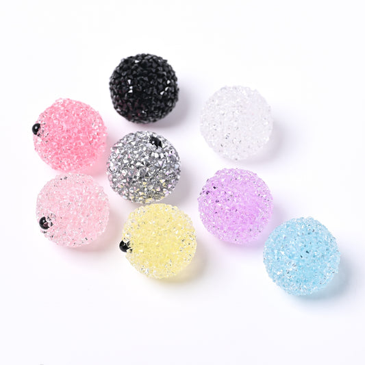 10 pcs sugar round clay beads