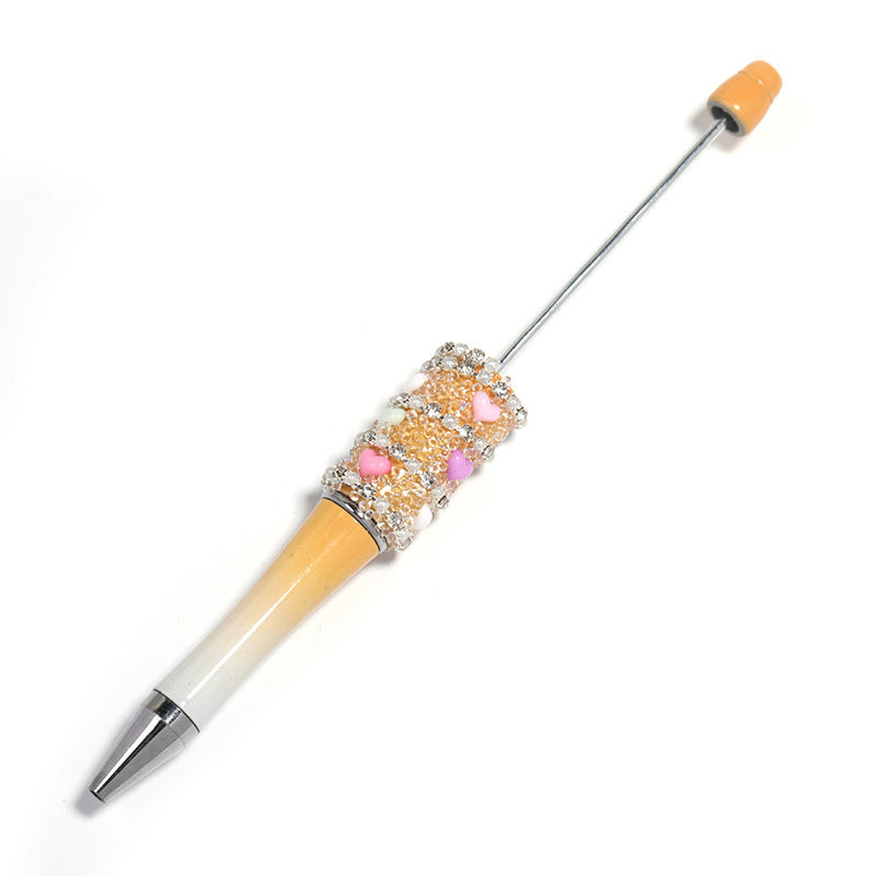 Heart-shaped beadable pen