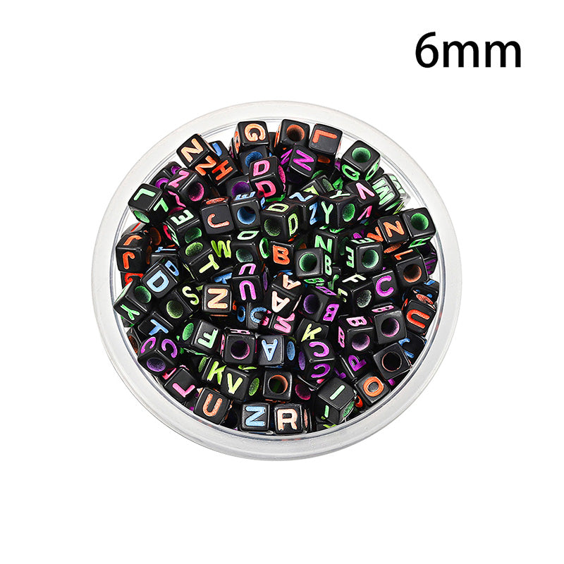 50 kinds Acrylic scattered beads English letters