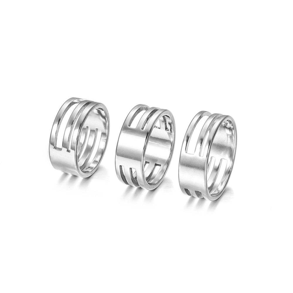Stainless steel open ring Jewelry Making Repair Supplies