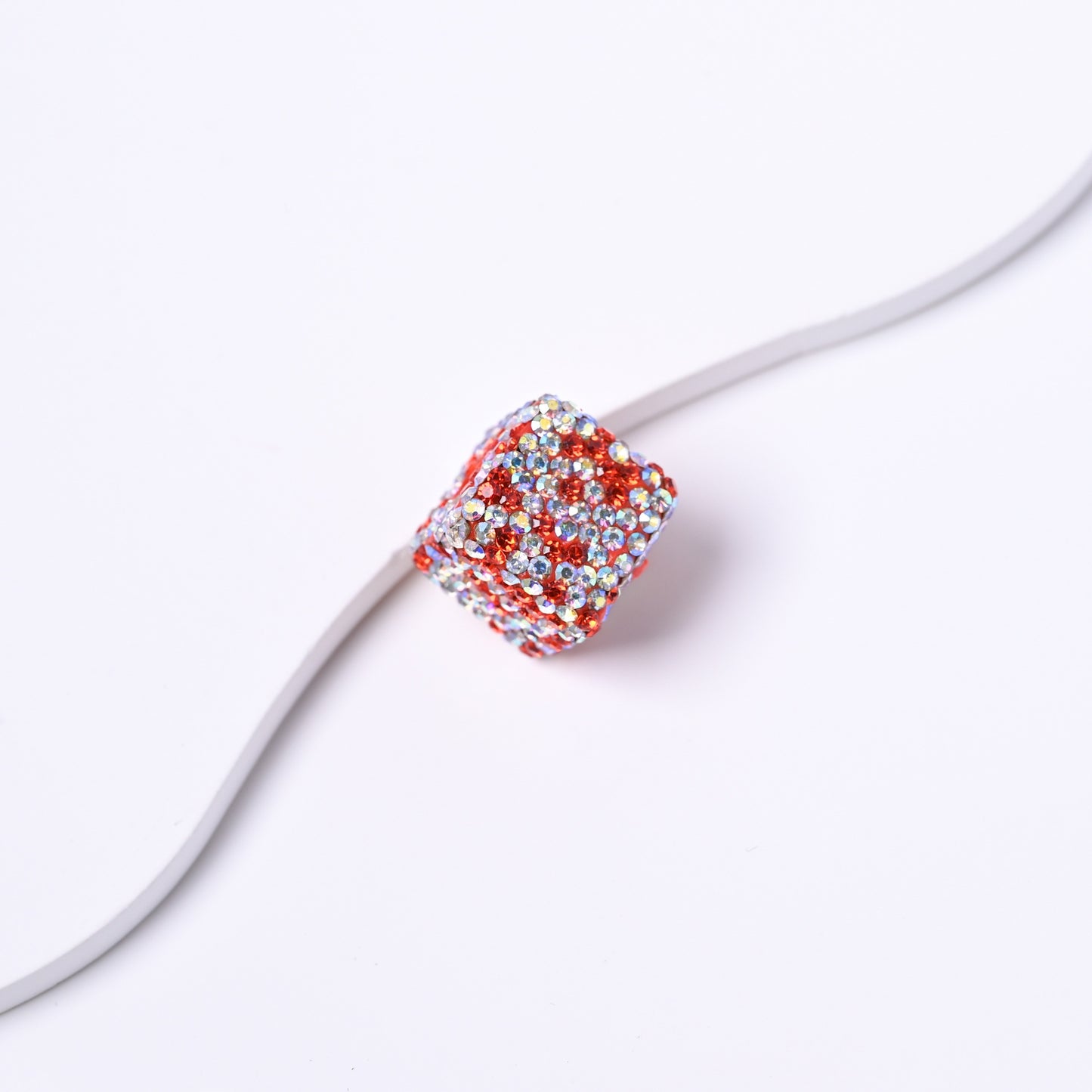 Cube AB Color Clay Beads