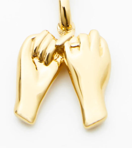 Pinky promise charm