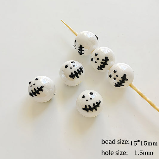 Halloween Series acrylic hand-painted beadable beads-demon