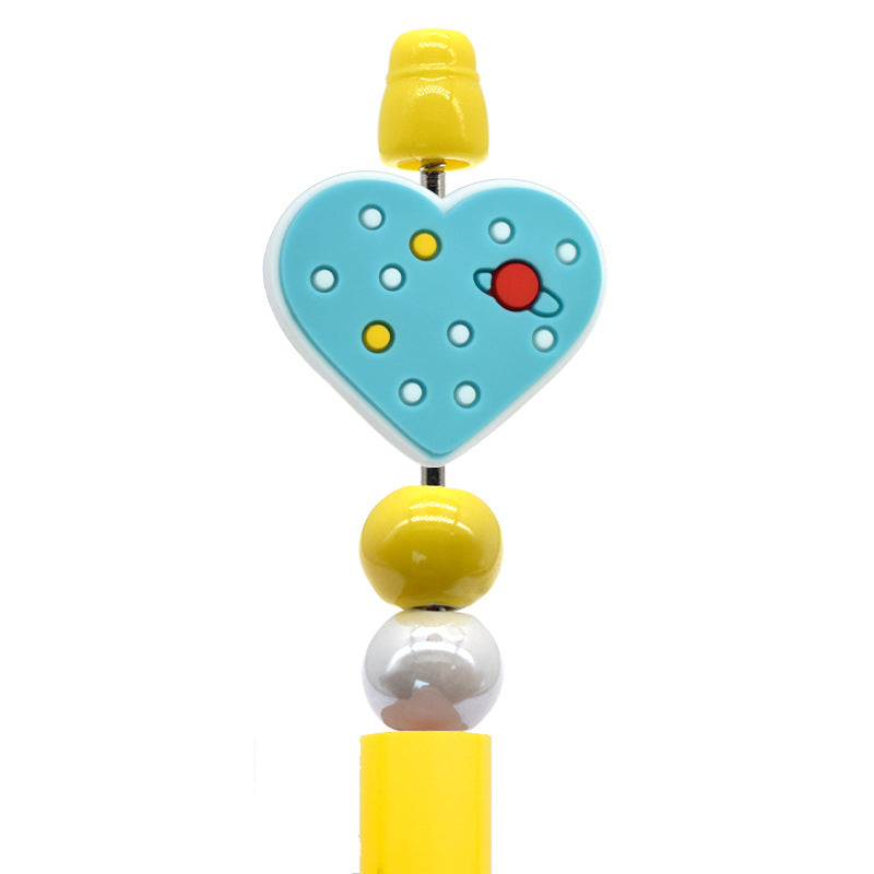 Heart Silicone Focus Beads Silicone Focus Beads