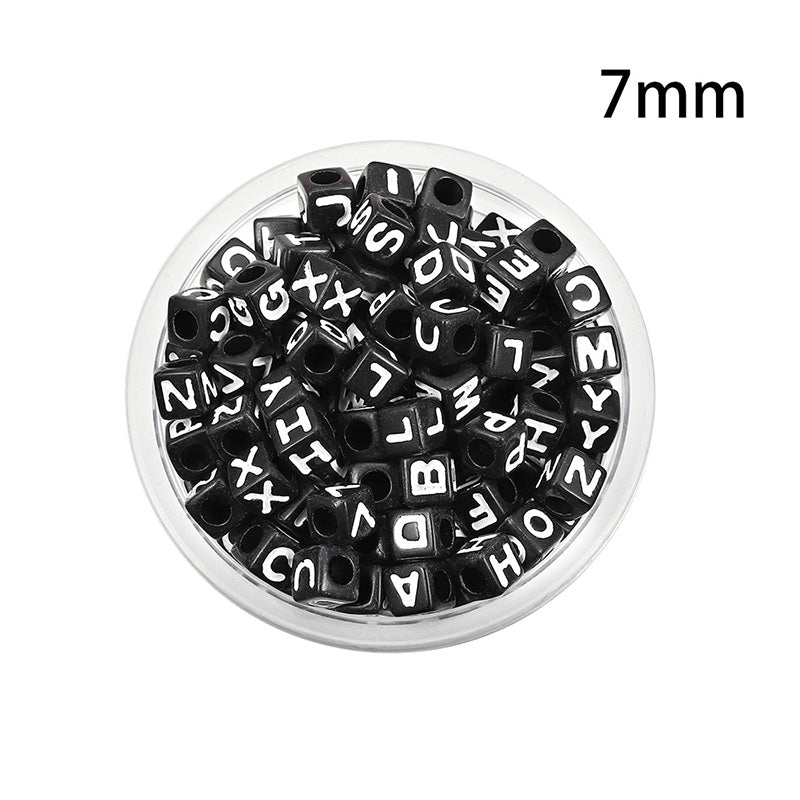 50 kinds Acrylic scattered beads English letters