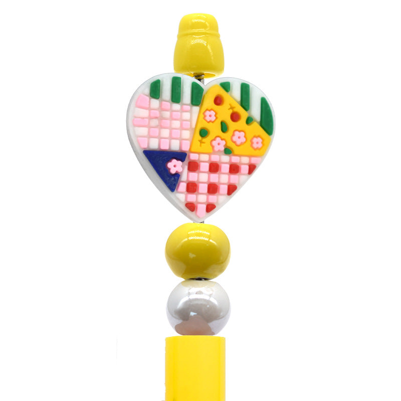 Heart Silicone Focus Beads Silicone Focus Beads