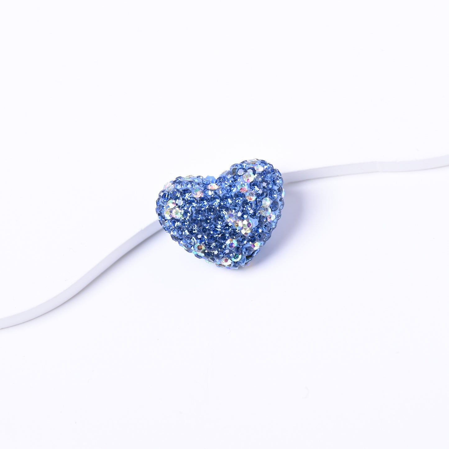 19X24MM Polymer Clay Heart-Shaped Diamond Ball Clay Beads
