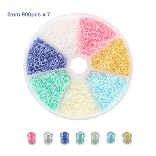 7 macaron rice beads 2mm (about 6300 pieces/box)