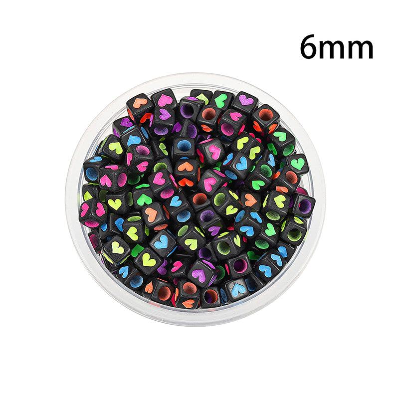 50 kinds Acrylic scattered beads English letters