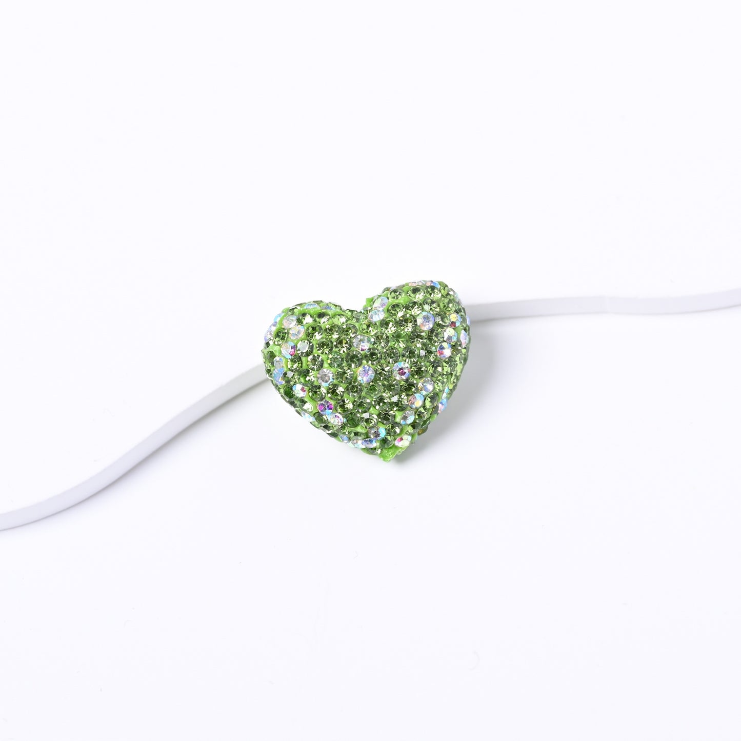 19X24MM Polymer Clay Heart-Shaped Diamond Ball Clay Beads