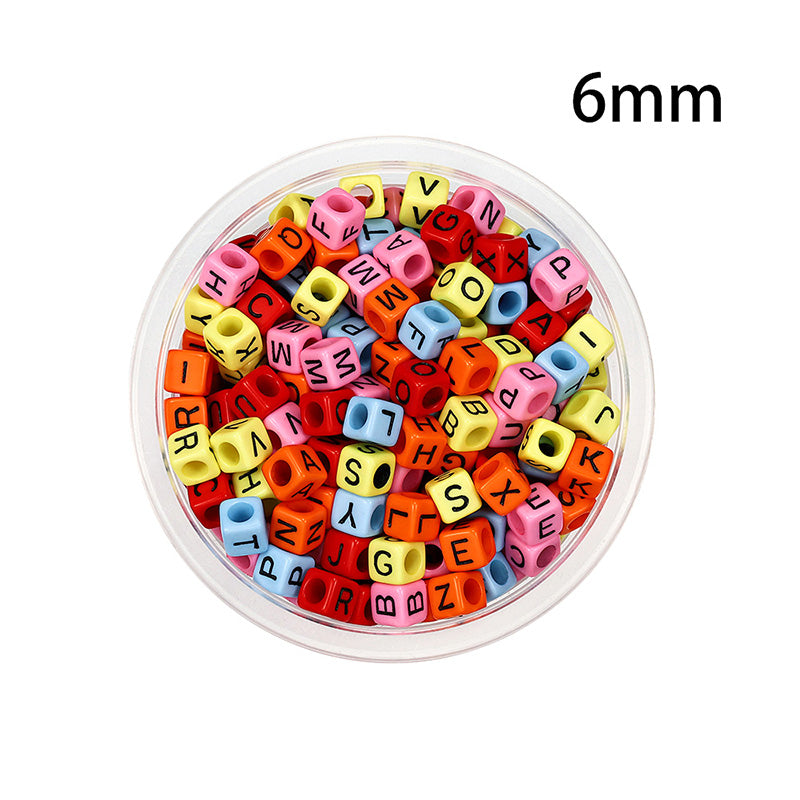 50 kinds Acrylic scattered beads English letters
