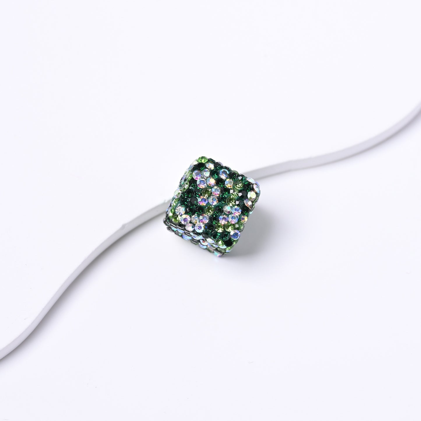 Cube AB Color Clay Beads