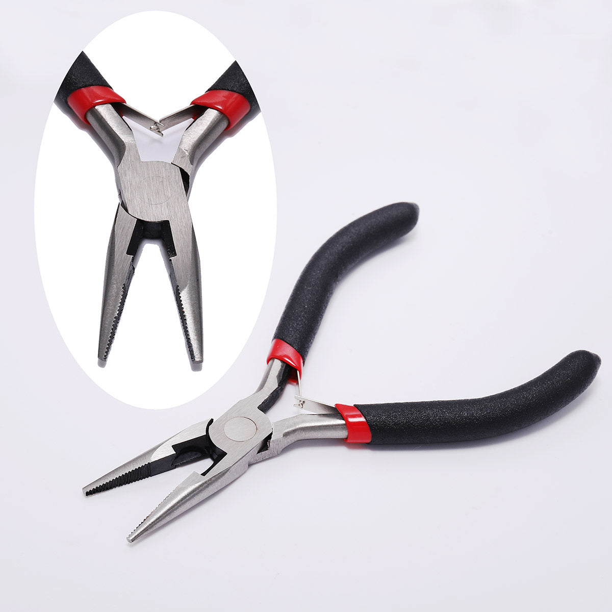 Black needle nose pliers