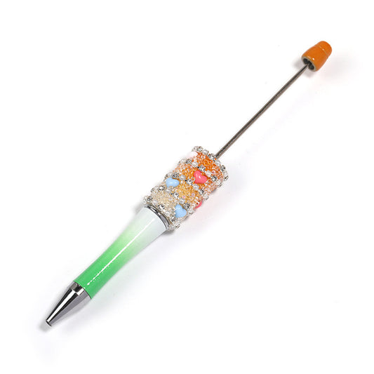 Heart-shaped beadable pen