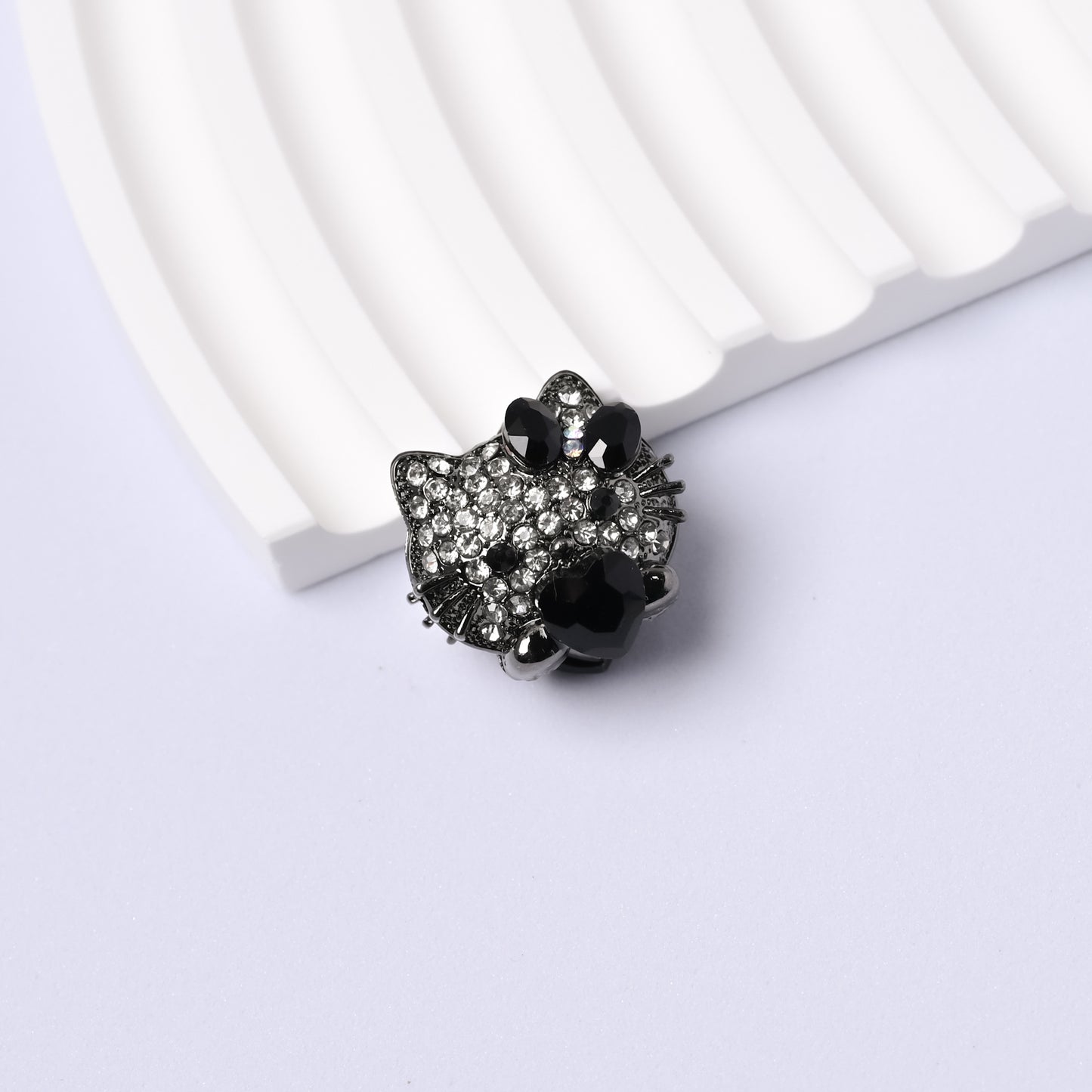 5 pcs Kitty Cat Bead with Straight Hole Fancy Beads