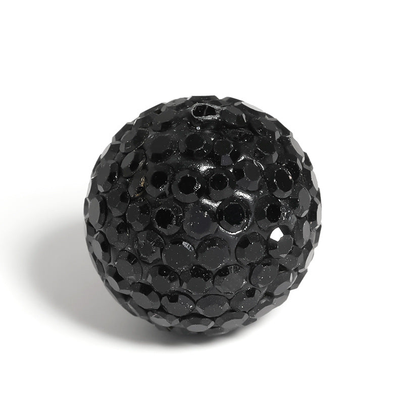 16mm Colored Rhinestone Soft Clay Beads