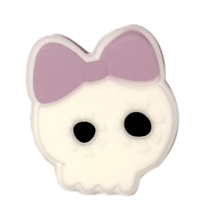 Halloween Series Silicone Focal Beads-skull